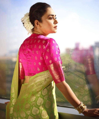 Kanjivaram Jacquard Printed Blouse Material