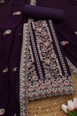 soch Georgette Embroidered Salwar Suit Material