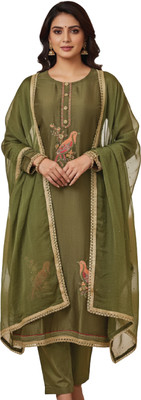 GP1 Viscose Rayon Embroidered Salwar Suit Material