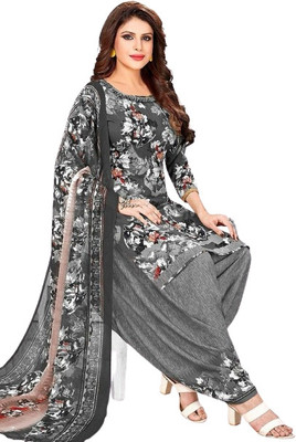 RIGDOM Crepe Floral Print Salwar Suit Material