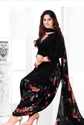 INITHI Crepe Printed Salwar Suit Material