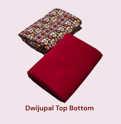 Dwijupal Crepe Printed Multipurpose Running Fabric
