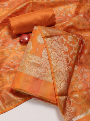 Meena Bazaar Chanderi Self Design Salwar Suit Material