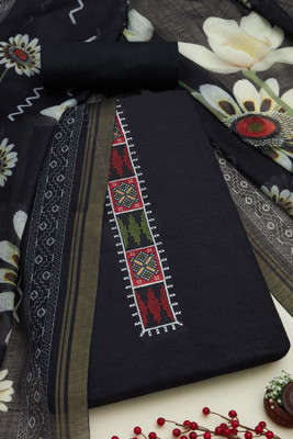 soch Linen Floral Print Salwar Suit Material