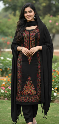 REET MAHAL Wool Embroidered Salwar Suit Material