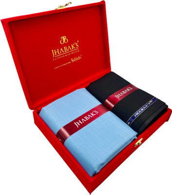 JHABAK'S Pure Cotton Solid Shirt & Trouser Fabric