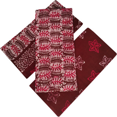 ADHIN Cotton Blend Self Design, Printed Salwar Suit Material