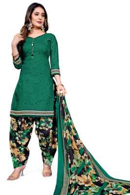 Wonder Weave Cotton Blend Printed Salwar Suit Material