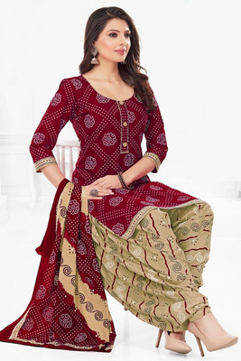 BHUMIKA CREATION Crepe Printed Salwar Suit Material