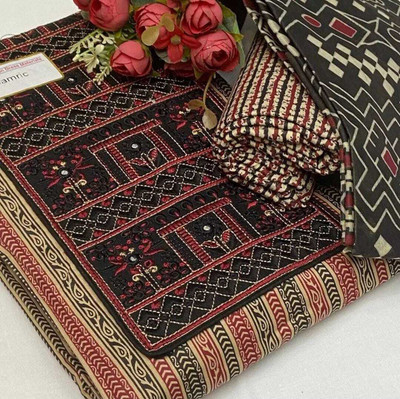 SILKORA Pure Cotton Printed Salwar Suit Material