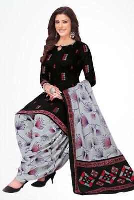 STYLEVEDA Crepe Solid Salwar Suit Material