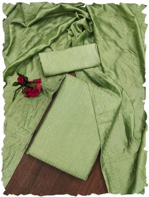 star impex Cotton Blend Embellished Kurta & Churidar Material