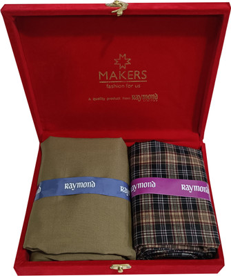 Raymond Cotton Blend Checkered Shirt & Trouser Fabric