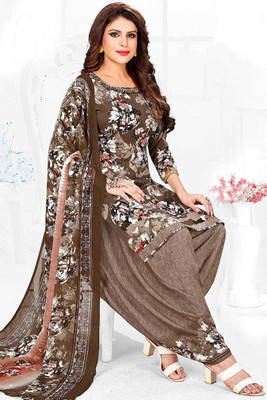 HE VAHLA Crepe Printed Salwar Suit Material