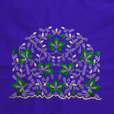 vishwambhari enterprise Art Silk Embroidered Blouse Material
