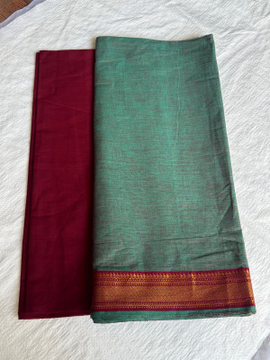 HEARTLOOM Pure Cotton Self Design Salwar Suit Material
