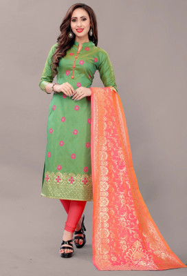Krishiva Hub Jacquard Self Design Salwar Suit Material