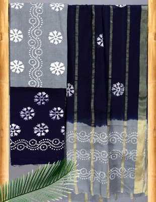 SatSpirited Pure Silk Printed Salwar Suit Material