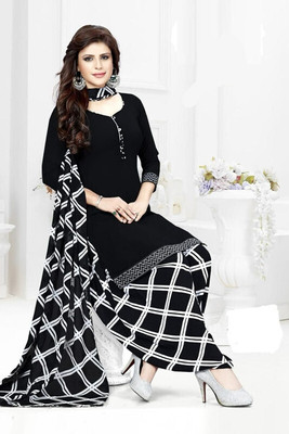 SEWDHAGA Crepe Printed Kurta & Patiyala Material