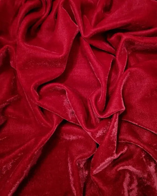 DCPL VELVET CREATION Velvet Solid Blouse Material