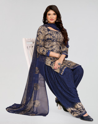 ANIRAV Crepe Printed Kurta & Palazzo Material
