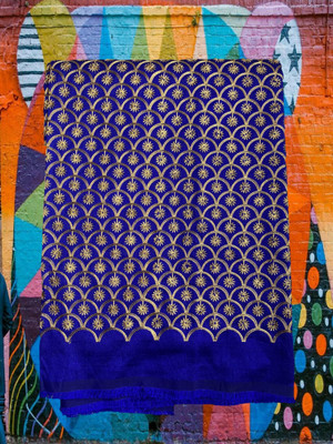 Shantuba textiles Silk Blend Embroidered Blouse Material