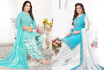 laxmi creation Crepe Printed, Striped Salwar Suit Material