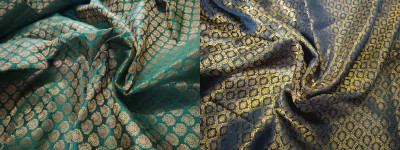 Divine Trends Jacquard Geometric Print Blouse Material