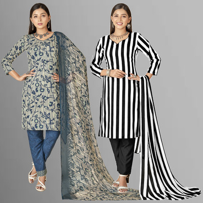 ANAND Crepe Printed Salwar Suit Material