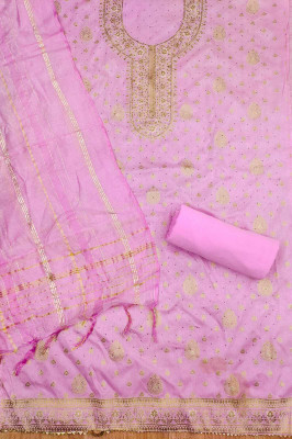 sarvopar fab Jacquard Solid Salwar Suit Material