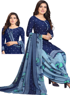 Krishani Creation Crepe Floral Print Salwar Suit Material