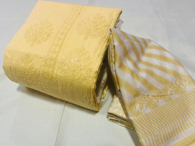 Menaa Pure Cotton Self Design Salwar Suit Material