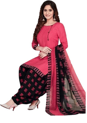 HouseOfCommon Crepe Floral Print Salwar Suit Material