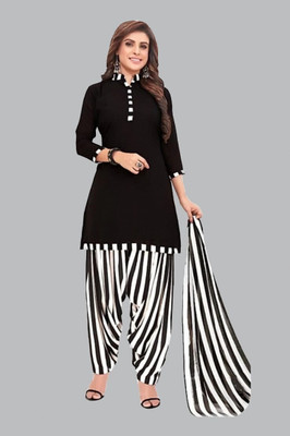 HLSILK Crepe Solid Salwar Suit Material