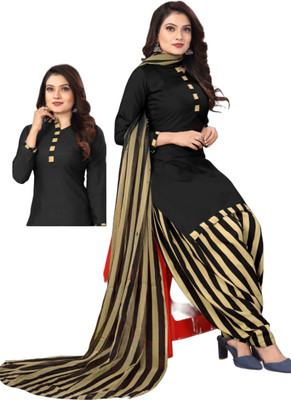 AYKA CLOTHINGS Crepe Printed Salwar Suit Material