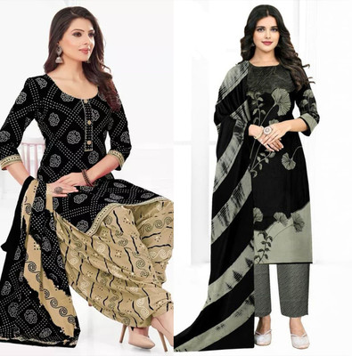 laxmi creation Crepe Printed Salwar Suit Material