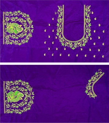 VLIPCARTZ Pure Silk Embroidered Blouse Material