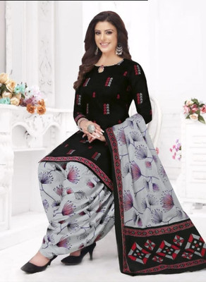 SAPTAPADI DESIGNER Crepe Printed Salwar Suit Material