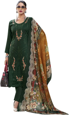Ambarlyn Pure Cotton Embroidered Salwar Suit Material