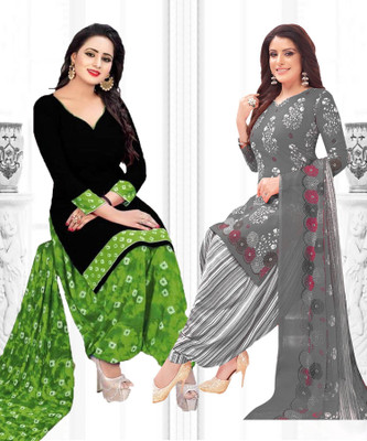 VERCO Crepe Printed Salwar Suit Material
