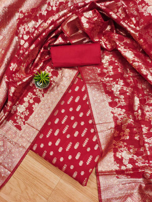 Divastri Chanderi Embellished Salwar Suit Material