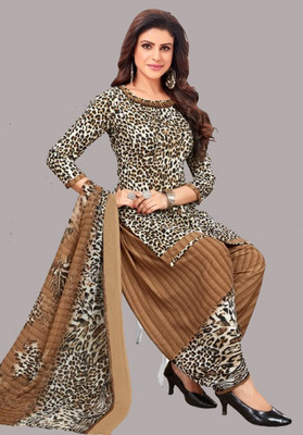 TenTree Crepe Printed Salwar Suit Material