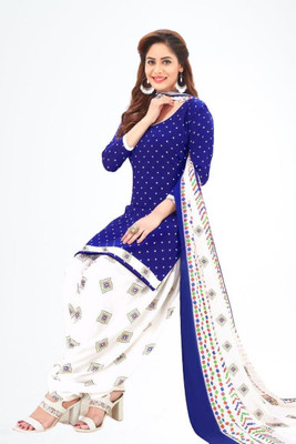Om Creation Crepe Printed Salwar Suit Material