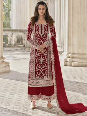 Dealbazaars Corporation Net/Lace Dyed, Embroidered, Embellished, Self Design Salwar Suit Material
