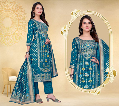 kantuba Art Silk Self Design Kurta & Churidar Material