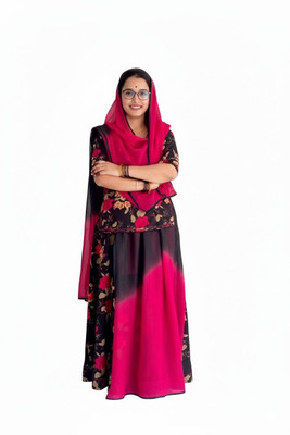 kiae Pure Cotton Floral Print Suit Fabric