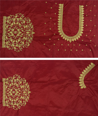 VLIPCARTZ Cotton Silk Embroidered, Embellished Blouse Material