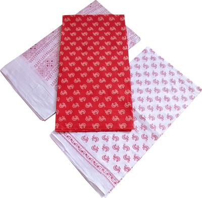 ADHIN Cotton Blend Printed Salwar Suit Material