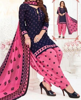 INITHI Crepe Printed Salwar Suit Material