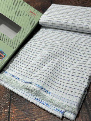 Raymond Polycotton Checkered Shirt Fabric